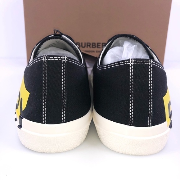 Burberry Mens Larkhall Stripe Classic Side Logo Sneaker Black Shoes - Picture 6 of 9